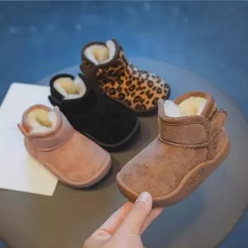 Детские зимние сапоги для снега - теплая обувь для малышей девочек Size 23 - 14.5 cm