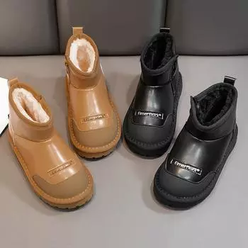 Детские зимние сапоги, зимние сапоги нового стиля из хлопка 23