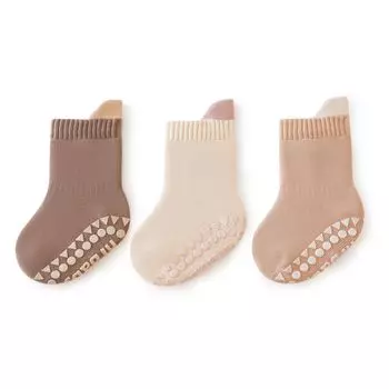 Детские зимние теплые детские носки для защиты от холода в детской комнате, мягкие и детские, 3 пары, для детей [HAYAHARU], носки, носки, носки, носки, нескользящие, толстые, хлопковые,