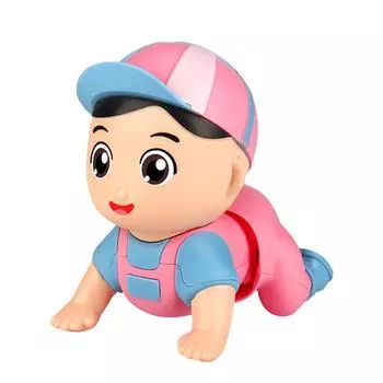 Детские звуки Светящаяся игрушка для ползания Интерактивная игрушка для раннего обучения Время лежать на животе Светящаяся игрушка для ползания