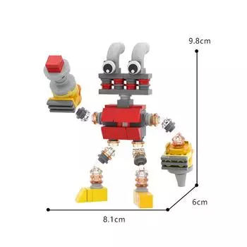 Детский 3D Wubbox My Singing Monster, пластиковый игровой конструктор для подростков и детей