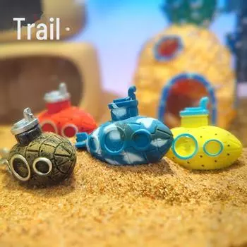 Детский аквариум с мини-подводной лодкой: Новое украшение подводного мира mini submarine камуфляжный