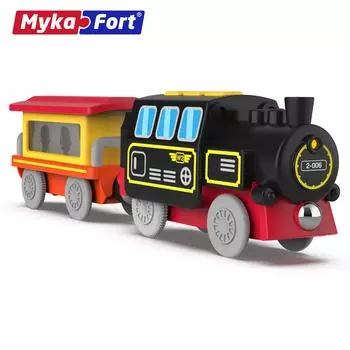 Детский электрический антикварный деревянный костюм вагона со световым звуковым эффектом имитация ретро-маленького поезда в подарок 91004