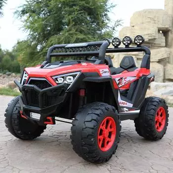 Детский электрический четырехколесный автомобиль для малышей с Bluetooth-музыкальным пультом дистанционного управления, детская игрушечная машинка для детей от 1 до 6 лет, перезаряжаемый автомобиль для сидения