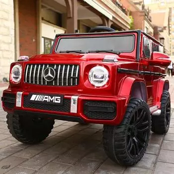 Детский электрический полноприводный автомобиль, детский четырехколесный пульт дистанционного управления, может сидеть в автомобиле, детская игрушка-качалка с Bluetooth-музыкой