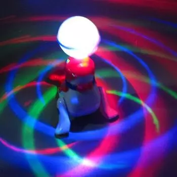 Детский электрический светящийся шар Dream Light Ball Морской лев развивающая игрушка Ходячий свет вращающаяся музыка Маленький морской лев синий