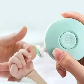 Детский электрический триммер для ногтей, детские инструменты для полировки ногтей, многофункциональные кусачки для ногтей, набор кусачек для ногтей для новорожденных белый