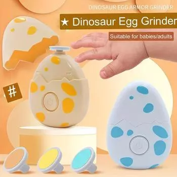 Детский электрический триммер для ногтей, детские кусачки для ногтей с 3 шлифовальными головками, набор для ухода за полировкой ногтей для новорожденных малышей синий