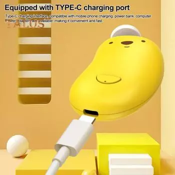 Детский электрический триммер для ногтей с 6 шлифовальными головками 2-скоростная регулируемая автоматическая машинка для стрижки ногтей со светодиодной подсветкой Перезаряжаемый полировщик для ногтей на ногах и руках жёлтый