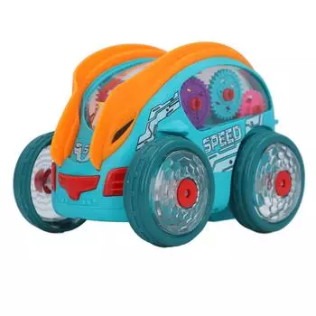 Детский электрический трюковой автомобиль, вращающийся на 360 градусов, игрушечный трюковой автомобиль со светом и музыкой