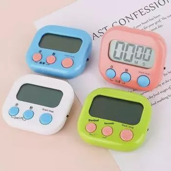 Детский электронный таймер для учебы и кухни: Улучшает концентрацию внимания на домашнем задании и навыки управления временем.