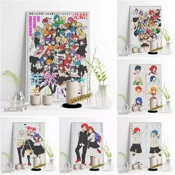 Детский аниме-постер, популярный мультяшный настенный художественный рисунок, холст, картина, современная гостиная, детская спальня, украшение 21cm30cm NoFrame