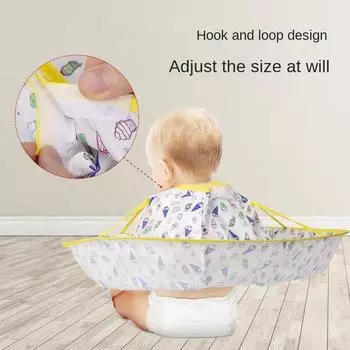 Детский антипригарный нагрудник для стрижки волос, нагрудник, комбинезон для бритья, легкий и практичный