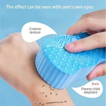 Детский артефакт для ванны Детская грязевая губка Детское банное полотенце Обеззараживание Салфетка для ванны Не повреждает кожу Натирание спины Пепел
