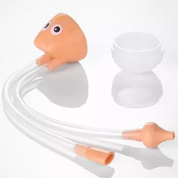 Детский аспиратор для носа, очиститель носа, инструмент для защиты от всасывания розовый