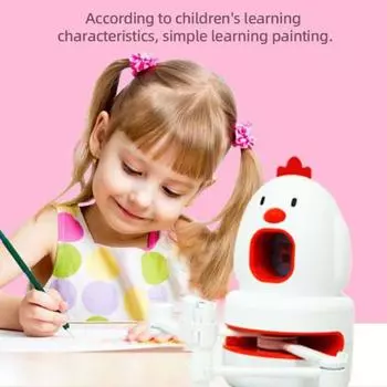 Детский автоматический робот для рисования с 180 карточками, интерактивный обучающий робот для рисования, обучающая игрушка, обучающее пособие для малышей, мальчиков и девочек, подарок белый