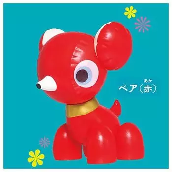 Детский автомобиль миниатюрный талисман медведь Gacha Gacha капсульная игрушка [1. (красный)] (Отдельный предмет)