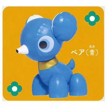 Детский автомобиль миниатюрный талисман медведь Gacha Gacha капсульная игрушка [5. (синий)] (Отдельный предмет)