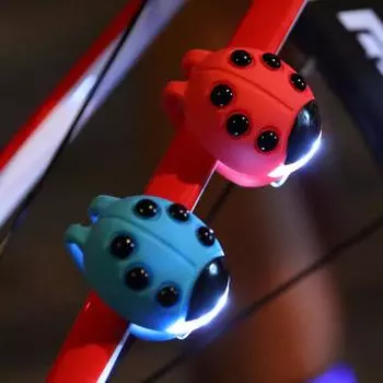 Детский балансировочный автомобильный фонарь с изображением божьей коровки, ночной ездовой фонарь с изображением лягушки, предупреждающий фонарь для скутера, детский автомобильный велосипедный передний фонарь, светодиодный задний фонарь