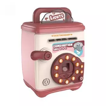 Детский банкомат-копилка, пластиковые украшения, пароль, отпечаток пальца, распознавание голоса, шкаф для хранения денег, игрушки