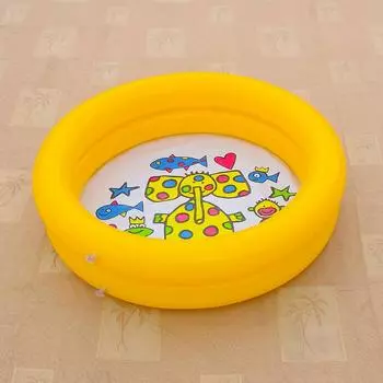 Детский бассейн, детские летние детские водные игрушки, надувная ванна, круглый прекрасный бассейн с принтом животных синий