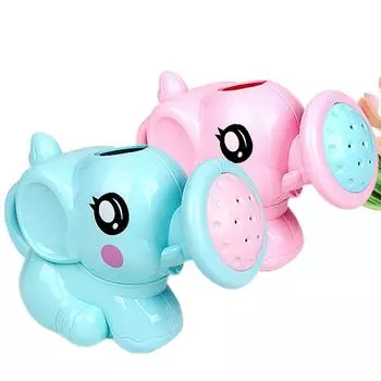Детский бассейн, игрушки для купания, мультяшная форма слона, лейка для душа, плавание, игра на песке, пляжная игрушка, идеальный подарок One Size синий