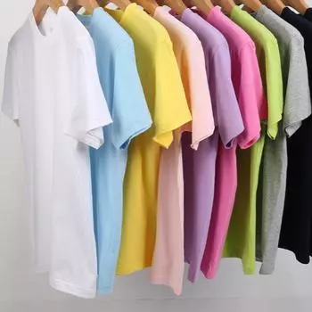 Детский базовый топ из чистого хлопка с короткими рукавами, футболки с круглым вырезом в культурном стиле, летняя повседневная детская футболка 120