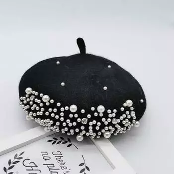 Детский берет для маленьких девочек, новая осенне-зимняя удобная дышащая шапка чёрный