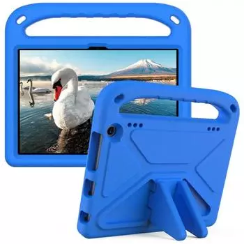 Детский безопасный чехол с ручной подставкой из ЭВА для Amazon Kindle Fire HD8 HD 8 Plus 2020/HD10 HD 10 Plus 2021 10,1-дюймовый чехол для детского планшета Fire HD8 plus 2020 синий