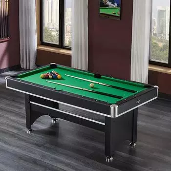 Детский бильярдный стол 1.6Mi для домашних тренировок и развлечений, складной многофункциональный 3-в-1 небольшой мини-бильярдный стол