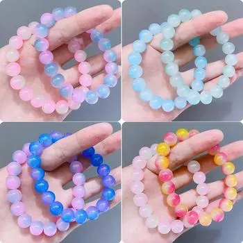 Детский браслет, украшения, принцесса, детские бусы, браслет, градиентный цвет, браслет, строка