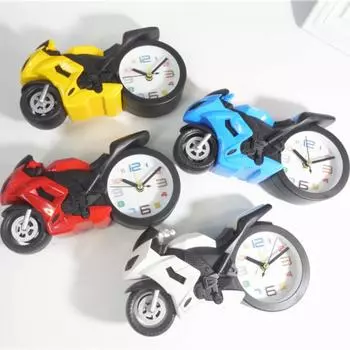 Детский будильник мотоцикл винтажный стол книжный шкаф полка пластиковый фестиваль подарок студент форма