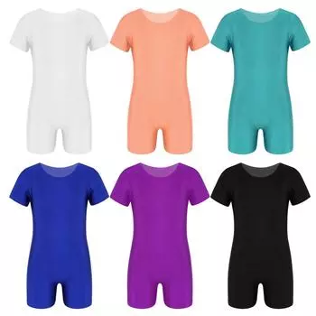 Детский цельный комбинезон для балета, танцев, гимнастики, комбинезон, комбинезон, спортивная одежда для мальчиков и девочек 3-4 Years чёрный