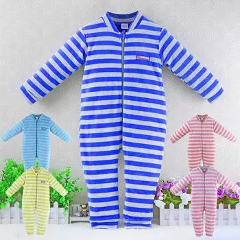 Детский цельный комбинезон с длинными рукавами и молнией для детей от 2 до 5 лет, холодная одежда, одежда для малышей, теплая зимняя детская одежда, пижамы для новорожденных мальчиков и девочек 92 розовый