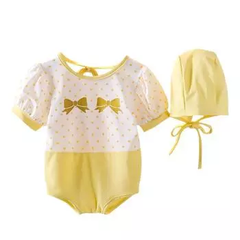 Детский цельный купальник для девочек с круглым вырезом и пышными рукавами, милый купальник принцессы 80