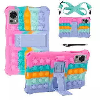 Детский чехол для Alldocube iPlay 60 mini Pro 2024 50 mini 2023 8,4 дюйма, чехол с подставкой, мягкий силиконовый с плечевым ремнем iPlay 60 mini pro небесно-голубой