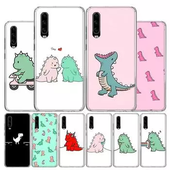 Детский чехол с милым животным динозавром для Huawei P30 P20 P10 P40 P50 Pro Mate 20 40 30 10 Lite, популярные Fundas Art Gift Huawei P30