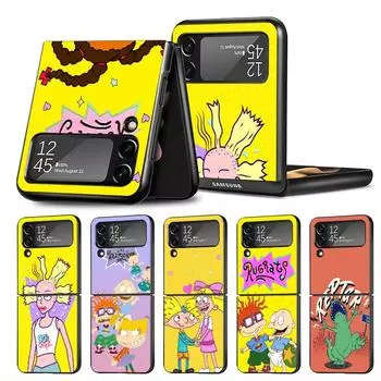 Детский чехол с рисунком Rugratt для Samsung Galaxy Z Flip 3 5G Z Flip 4 ZFlip3 ZFlip zflip Flip4 Flip3 Жесткий чехол с принтом из ПК Samsung Z Flip 5G