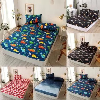 Детский чехол с рисунком Симмонса, матрас, пододеяльник, плоский лист, комплект постельного белья, зимний King Queen, аксессуары для гостиной 90*200cm