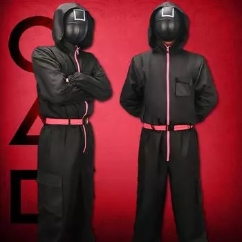 Детский черный комбинезон для косплея с длинными рукавами 115 чёрный