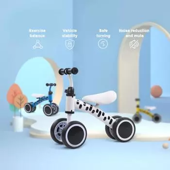 Детский четырехколесный балансировочный велосипед