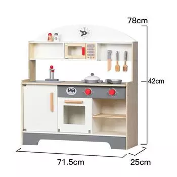 Детский деревянный Ins ветер простой ветер, имитация большой кухонной утвари, игра в домик детские интерактивные кухонные игрушки