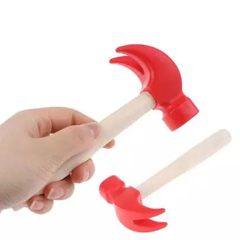 Детский деревянный молоток игрушка имитация маленький деревянный молоток ударный инструмент для ремонта