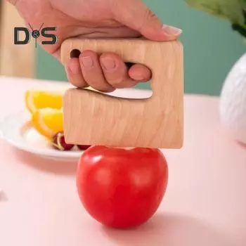 Детский деревянный нож, безопасный для детей, овощерезка, обучающая игрушка для приготовления пищи, ролевые игры, резак для малышей, нарезка и приготовление овощей и фруктов A