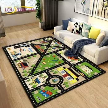 Детский детский игровой коврик, коврик для игровой комнаты, большой ковер для гостиной, спальни, ванной комнаты, нескользящий напольный коврик 40x60cm