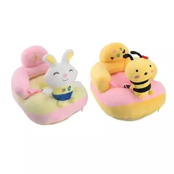 Детский диван-кресло с защитой от бокового поворота и защитой от падения, светящийся мягкий плюшевый детский диван, обучающий сидячий чай Rabbit
