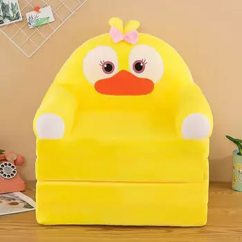 Детский диван, спинка, кресло, чехол, мультяшный складной детский чехол для дивана розовый