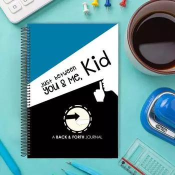 Детский дневник Хорошие воспоминания Мечты Коллаж Журнал Еженедельные вопросы, чтобы поделиться надеждами синий