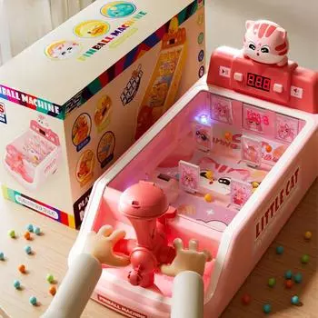 Детский домашний электрический игровой автомат со стрельбой из шариков, настольная игра, обучающая детская игровая машина с динозаврами Battery version зелёный