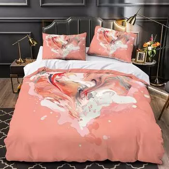 Детский домашний текстиль в романтическом стиле для девочек, комплект постельного белья с 3D принтом в стиле фэнтези, одноместное двойное пододеяльник с изображением королевы, наволочка для дома DE 135x200cm